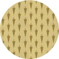 thumbnail image 1 of Ahgly Company Tapis Rond Lavable en Machine Intérieur Caramel Brun, 3 Pieds Rond, 1 of 7