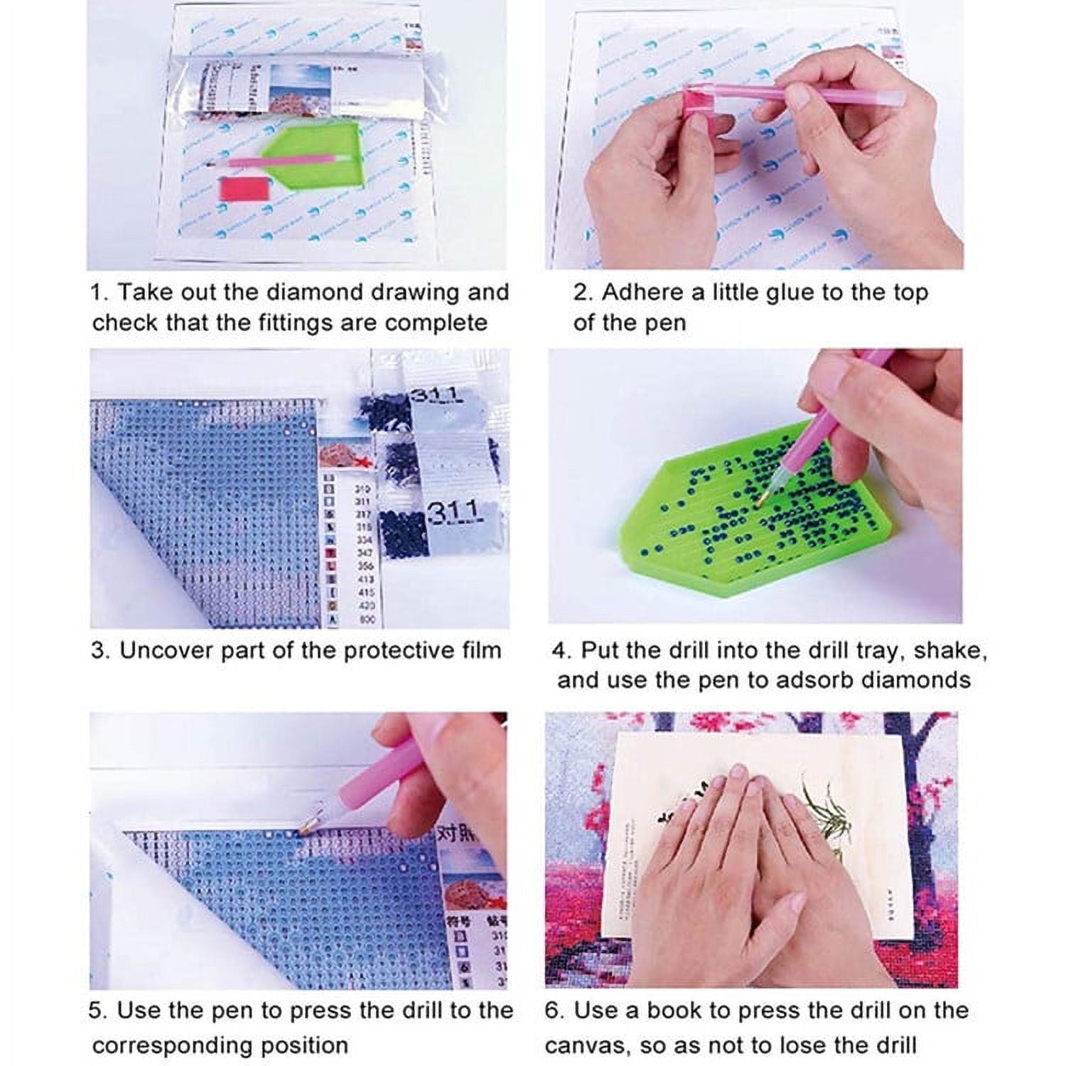 30*40cm 5D Diamond Painting Kits Full Drill for Adults Crystal Craft Kids Diamond Art Kits Gem Painting Paint with Diamonds Bead Art Gift A23