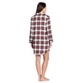 thumbnail image 4 of Ashford & Brooks Women's Flannel Plaid Long Lounge Shirt Sleep Nightshirt - Dress Stewart - 4X-Large, 4 of 5