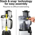 Hamilton Beach Stack & Snap Food Processor and Vegetable Chopper, BPA