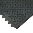 thumbnail image 3 of Rubber-Cal "Revolution Diamond-Plate" Interlocking Rubber Floor - 12mm x 36 in x 36 in Rubber Tiles - Black 3 Pack, 3 of 5