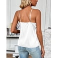thumbnail image 5 of Zeagoo Women's Silk Satin Tank Tops Adjustable Spaghetti Strap Camisole V Neck Causal Basic Blouse, 5 of 5
