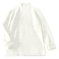 thumbnail image 1 of My Items Chemises pour Femmes Chemises à Manches Longues pour Femmes Col Doublé Thermique d'Hiver pour une Superposition Chaude et Confortable Couche de Base Extensible Douce Chemise à Manches Longues Confort Décontracté Ajustement par Temps Froid TG, 1 of 5