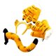 thumbnail image 1 of Conjunto de cola de animal, disfraz, disfraz, decoración, fiestas temáticas de animales, regalo, cosplay para Tigre amarillo 4 piezas, 1 of 7