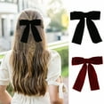 thumbnail image 2 of Velvet Bow Hair Clips, 5.31"*5.9" Headbands for Women Girls, Velvet Hair Bows Ribbon Clips, Elegant Hair Ties Hair Styling Accessories, Hair Band Set, Gifts for Mom, Yoga Outdoor Headdress Decor, 2 of 9