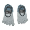 thumbnail image 4 of Unique Bargains 1 Pair Five Toe Socks Non-Slip Classic Socks for Women Blue, 4 of 6