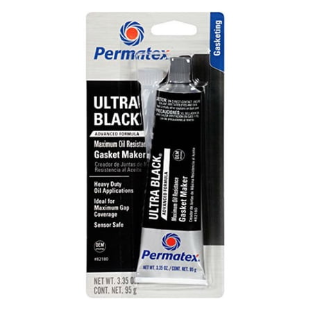 1PC-Permatex® 82180 Ultra Black® Maximum Oil Resistance Gasket Maker, 3.35 Oz