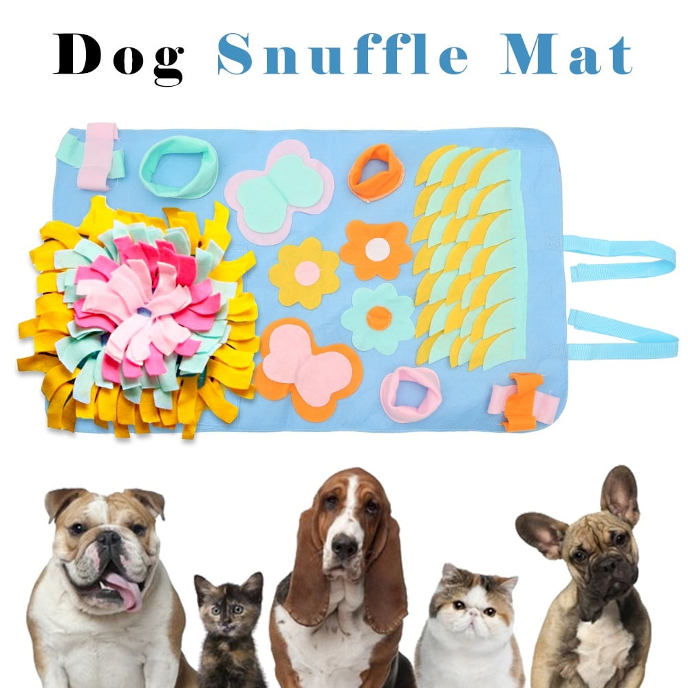 ODOMY Machine Washable Training Mats Pet Activity Mat Pet Dog Sniffing Mat for Foraging Skill