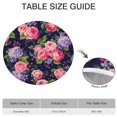 thumbnail image 6 of Pioneer Flower Floral Print Pattern Round Fitted Tablecloth with Elastic Edge,Dining Table Cover Waterproof,Outdoor Round Tablecloth for Camping,Dining,Indoor and Outdoor, 6 of 7