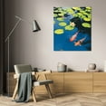 thumbnail image 3 of Maureen Love 35x44 Gallery Wrapped Canvas Wall Art Titled - Koi Pond II, 3 of 4