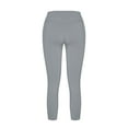 thumbnail image 4 of QUYUON Plus Size Work Pants Fitting Solid Color Pencil Pants Leggings Casual Pants Women Casual Pants Long Pant Leg Length Joggers Pant Style N-1652 Gray M, 4 of 5