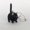 Black, variant on Lovely Resin Cat Figurine Hanging Ornament Statue for Car Tabletop Decor Decoration - Gray
