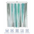 thumbnail image 4 of Split Shower Curtain for Transfer Bench, Turquoise Gray Fabric Shower Curtains for Bathroom, Farmhouse Abstract Gradient Aesthetic Tub Sliding Transfer Bench Waterproof Bath Curtains 72"x84", 4 of 9
