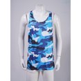 thumbnail image 3 of Zaldita Men's Workout Tank Top Sleeveless Camouflage Quick Dry Swim Vest Athletic Gym Running Muscle Blue M, 3 of 6