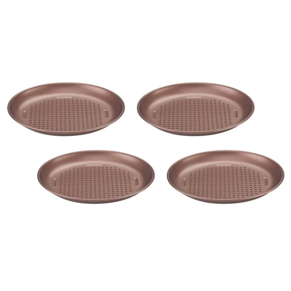 Juego de minisartenes para pizza Cuisinart CMBM-4PPBZ, 4 piezas, antiadherentes, color bronce