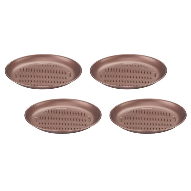 Juego de minisartenes para pizza Cuisinart CMBM-4PPBZ, 4 piezas, antiadherentes, color bronce