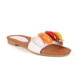 thumbnail image 2 of Brianna Slip-on Multi Color Stone Women's Flat Sandals, 2 of 3