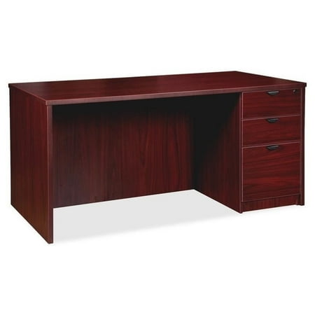 Lorell Prominence Series Mahogany Laminate Desking