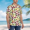 thumbnail image 5 of Daiia Colorful Fruits Hawaiian Shirt for Men Gentle Cotton Regular Short Sleeve Casual-3X-Large, 5 of 9