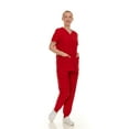 thumbnail image 5 of HEAL+WEAR Soft Stretch Scrub Set 4-Way Stretch V-Neck Top & Cargo Jogger Pants for Women, 5 of 7