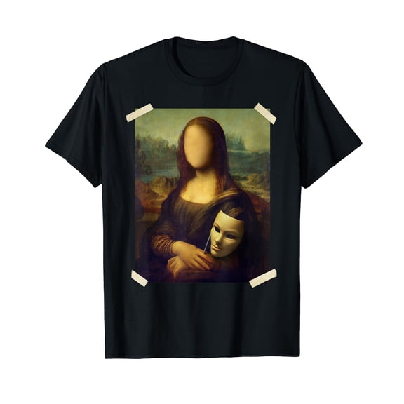 La Gioconda - Mona Lisa - Famous Painting - Faceless Lisa T-Shirt
