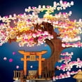 thumbnail image 4 of Bloques de construcción Yamix 1167, más piezas, romántico árbol de sakura con luz, 4 of 5