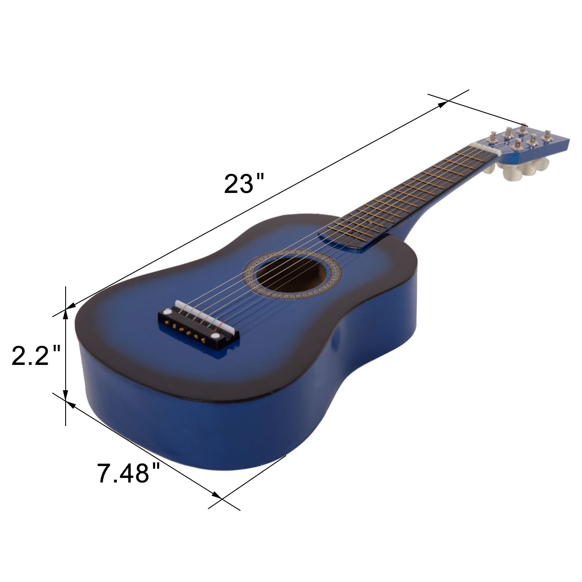 Spaco 23 Acoustic Guitar Toy with Pick & Strings Blue 