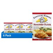 (6 pack) Kentucky Kernel Original Seasoned Flour, Coating Mix for Frying, 10 oz Box