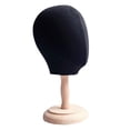 thumbnail image 3 of Estante de almacenamiento Yuyangstore Cabeza de maniquí de madera negra 54 cm, 3 of 8