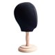 thumbnail image 3 of Soporte de exhibición de sombreros con modelo de cabeza de maniquí, estante de almacenamiento portátil para gorras de modelos cosméticos cabeza negra, 3 of 9