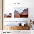 thumbnail image 4 of Elephant Stock Cowboy Of Monument Valley Wall Art - Horizontal Canvas Wall Art - Living Room Wall Decor - Our America Canvas - Brown And Gray Decor - 12" x 8", 4 of 8