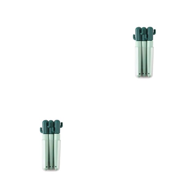 Wosthever 5 uds., selladores de bolsas con Clip, herramienta de Cactus, abrazaderas herméticas para aperitivos de cocina, organizador de Verde oscuro 2piezas