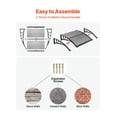 thumbnail image 5 of Door Awning 38 x 40 inch, Front Door Canopy Polycarbonate, Rain Snow Sun Protection, Exterior Window Awnings with Brackets, Porch Patio Overhang - Smoky Gray, 5 of 9