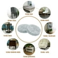 thumbnail image 7 of Round Felt Furniture Pads, 40Pack 0.8" Dia x 0.2" Thick Adhesive Backed Felt Non-slip Anti-scratch Felt Pads Chair Leg Protectors for Protecting Hardwood Floor, Gray, 7 of 7
