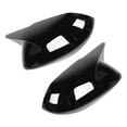 thumbnail image 1 of Rearview Mirror  Rearview Mirror Shell Door Mirror Housing Car Exterior Parts Pair Side Mirror Cover  Horn Style Protector Housing Fit For  Sedan/Hatchback, 1 of 8