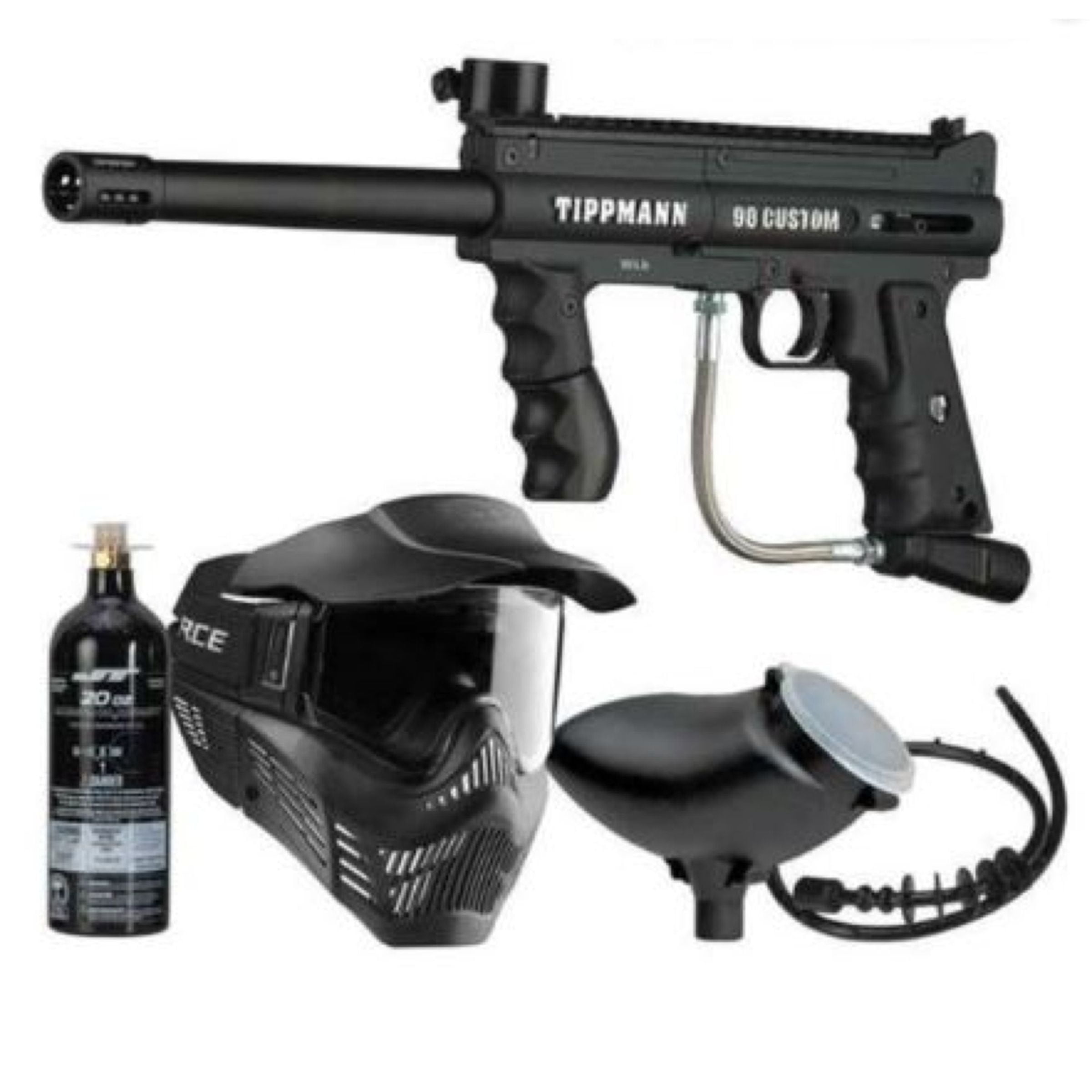 Pettorina/Imbracatura Tippmann Sport Series Per Paintball - 2 Sacchetti, Colore Nero