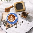 thumbnail image 4 of Round Silicone Drink Coaster, 10cm Heat Resistant Table Mat, Non Slip Cup Pad – Multiple Colors, Light Blue, 4 of 5