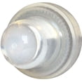 thumbnail image 1 of Blue Sea Circuit Breaker Reset Button Boot 4135-BSS 3/8 Inch -27 UNS Thread Size; Clear; Silicone Rubber Case With Nickel-Plated Brass Thread, 1 of 2