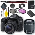 thumbnail image 1 of Canon EOS 80D DSLR Camera with 18-55mm Lens (International Model) Basic Bundle, 1 of 6