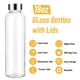 thumbnail image 3 of Botellas de agua de vidrio Sursip de 540 ml con tapa, juego de 12, 3 of 9