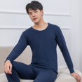 thumbnail image 3 of Ropa y pantalones de otoño de algodón puro, conjunto de ropa interior térmica para hombres y mujeres, suéter de algodón de fondo grueso, ropa de mujer, 3 of 5