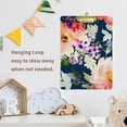 thumbnail image 5 of FMSHPON Watercolor Flora Summer Clipboard Hardboard Wood Nursing Clip Board and Pull for Standard A4 Letter 13x9 inches, 5 of 5
