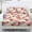 Cardinal Plum Blossom, variant on FOR U DESIGNS Cardinal Plum Blossom Print Full Size 3 Piece Sheet Set Wrinkle Free Comfort Sheets with All Around Elastic Comfortable Fitted Bedding with Pillowcase, Twin