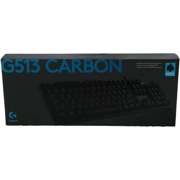 Logitech G513 Carbon LIGHTSYNC RGB Mechanical Gaming Keyboard with GX Brown Switches - Tactile