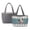 Blue Cow Butterfly, variant on FOR U DESIGNS Fox Sparrow Flower Print Women's Quilted Tote Bag, Lightweight Tote Purse with Pockets Two Tone Reversible Shoulder Bag, Double Sided Usable Handbag for Work