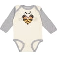 thumbnail image 3 of Inktastic Valentine's Day Bumble Bees Boys Long Sleeve Baby Bodysuit, 3 of 5