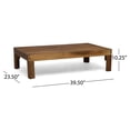 thumbnail image 6 of GDF Studio Cavendish Outdoor Fabric Acacia Wood 5 Piece Sofa Set, Teak, 6 of 8
