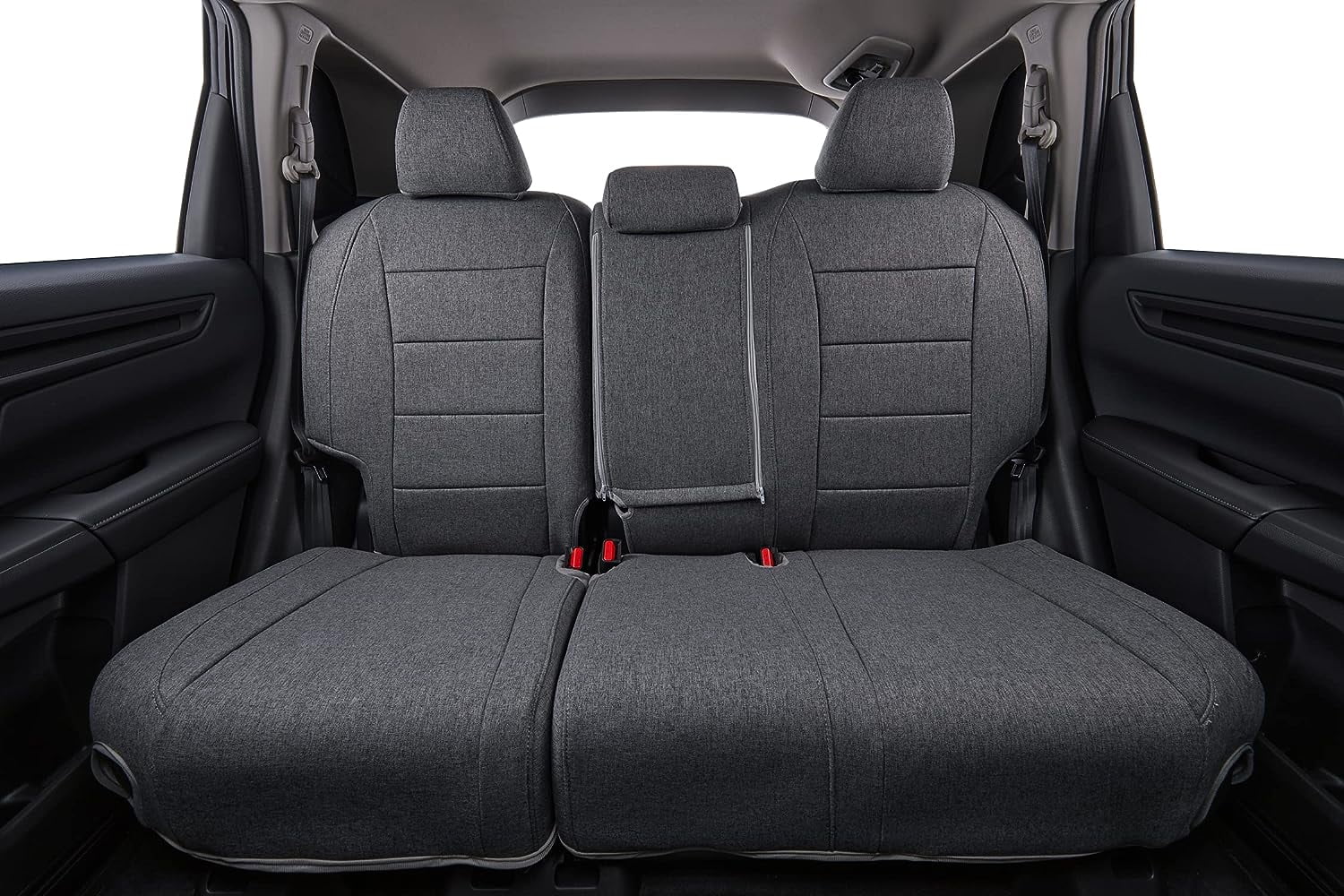 coverdream Full Set CRV Seat Covers Custom Fit for 2023 2024 2025 2026 Honda CR-V LX,EX,EXL,Hybrid,Sport Series,Trailsport - (Gray,Full Set)