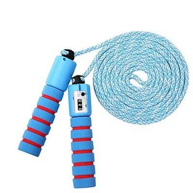 Cuerda para saltar para niños, cuerda para saltar con contador para niñas pequeñas, contador incorporado ajustable y mango suave para juegos o actividades escolares de Fitness