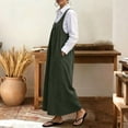 thumbnail image 5 of Overalls Dress for Women Summer Oversized Sleeveless Button Maxi Sundress Womens Casual Solid Loose Lightweight Comfy Lounge Tank Dresses, 5 of 7